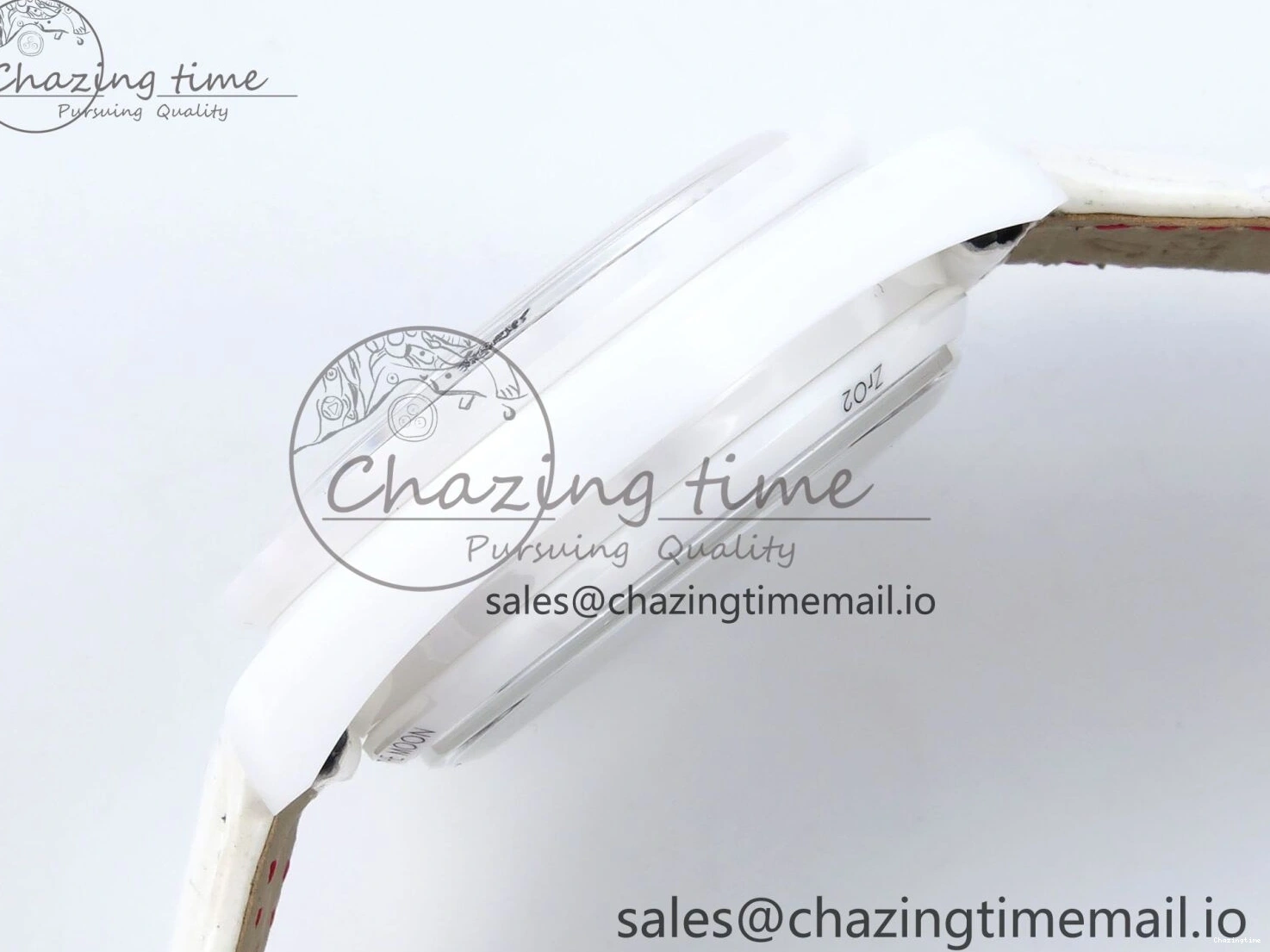 0522 Speedmaster White Side Of The Moon N1F 1:1 Best Edition White Dial White Ceramic on White Leather Strap A GoAnywhere 7694